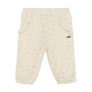 Byxor creme flowers
