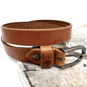 Bälte – läder 1,8 cm cognac