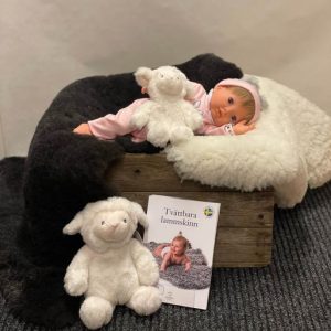 LAMMSKINN Bruna Långhåriga