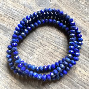 Armband – lapis lazuli facetterad