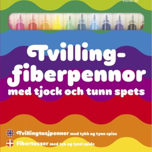 Fiberpennor tvilling 12 st