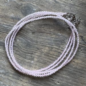 Halsband – rosenkvarts