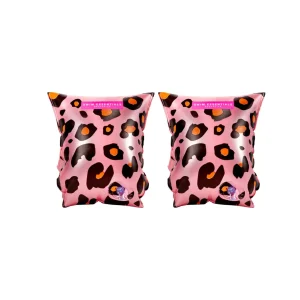 Armpuffar – Rosa Leopard – För lek och bad, 2 – 6 År