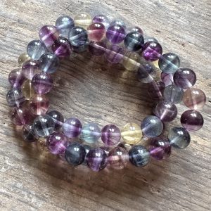 Armband – regnbågsfluorit