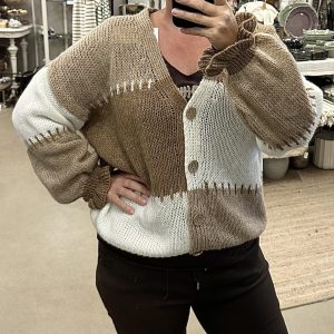 Block knit – caramel
