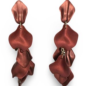 Flake long ear – red metallic