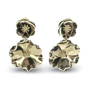Big flower ear – gold