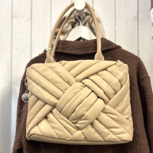Braided shopper – sand