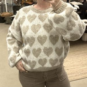 Heart knit – sand