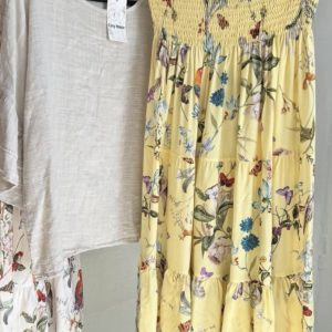 Alice skirt – animal flower yellow