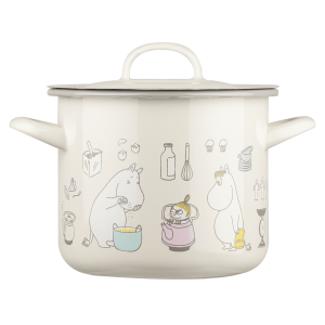 Mumin Emaljkastrull med Lock, 2,5L – Bon Apétit