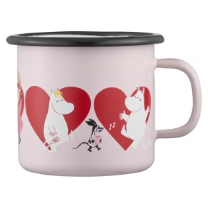 Mumin Emaljmugg – Hjärta, 2,5 dl