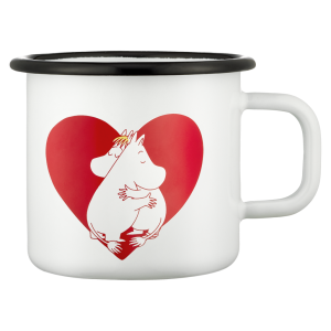 Mumin Emaljmugg – Hjärta, 3,7 dl