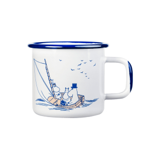 Mumin Emaljmugg – Sailors, Vit – 3,7dl