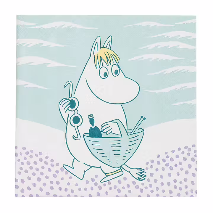 Mumin Servetter – En Dag på Stranden