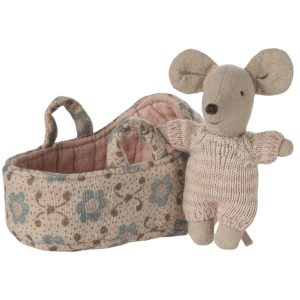 Mus med Babylift, Rosa – Maileg