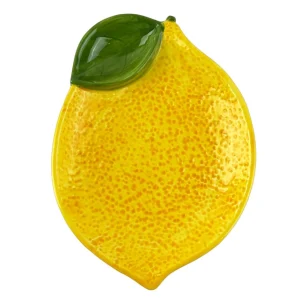 Serveringstallrik i Keramik – Citron – 15×20 cm