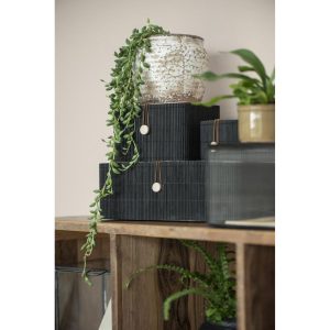 Bambubox – svart 2-set