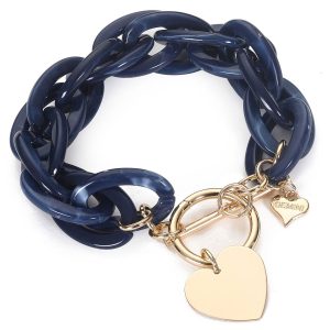 Armband – acrylic chain blue