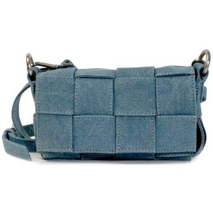 Braided phone bag – denim