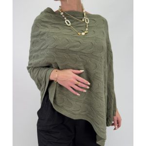 Dagmar poncho – green