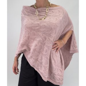Dagmar poncho – pink