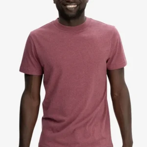 T-shirt herr AVAN hallonröd melerad