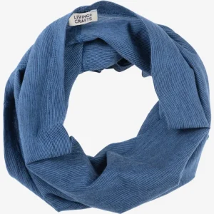 Tubhalsduk ull/bomull unisex NIKKAS blå melerad