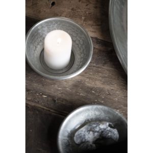 Hamrad skål – silver