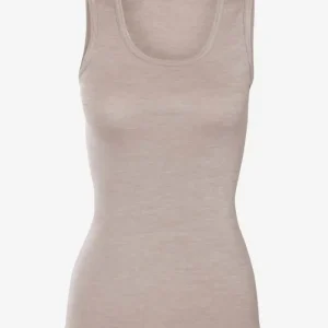 Linne dam ull/bomull BERYL beige melerad