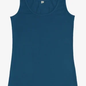 Linne tanktop petrolblå
